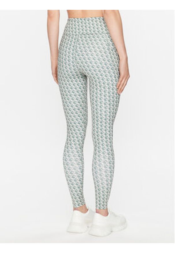 Guess Legginsy V3GB02 MC03W Zielony Slim Fit. Kolor: zielony. Materiał: syntetyk