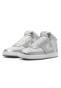 Buty Sportowe Damskie Nike WMNS Court Vision Mid. Okazja: na co dzień. Kolor: biały. Model: Nike Court. Sport: turystyka piesza
