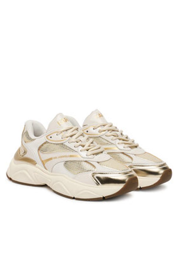 Karl Lagerfeld - KARL LAGERFELD Sneakersy KL65624M Złoty. Kolor: złoty. Materiał: skóra
