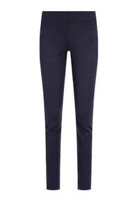 Lauren Ralph Lauren Spodnie materiałowe 200631310 Granatowy Slim Fit. Kolor: niebieski. Materiał: wiskoza, bawełna #4