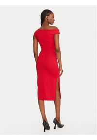 Rinascimento Sukienka koktajlowa CFC0125334003 Czerwony Slim Fit. Kolor: czerwony. Materiał: syntetyk. Styl: wizytowy