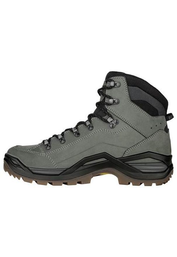 Buty trekkingowe męskie Lowa Renegade Evo Mid Gtx. Wysokość cholewki: za kostkę. Zapięcie: sznurówki. Kolor: wielokolorowy, szary. Materiał: skóra, syntetyk, materiał. Szerokość cholewki: normalna