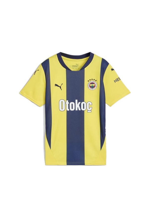 Puma - Koszulka domowa dla dzieci Fenerbahçe 2024/25. Kolor: żółty, wielokolorowy, niebieski