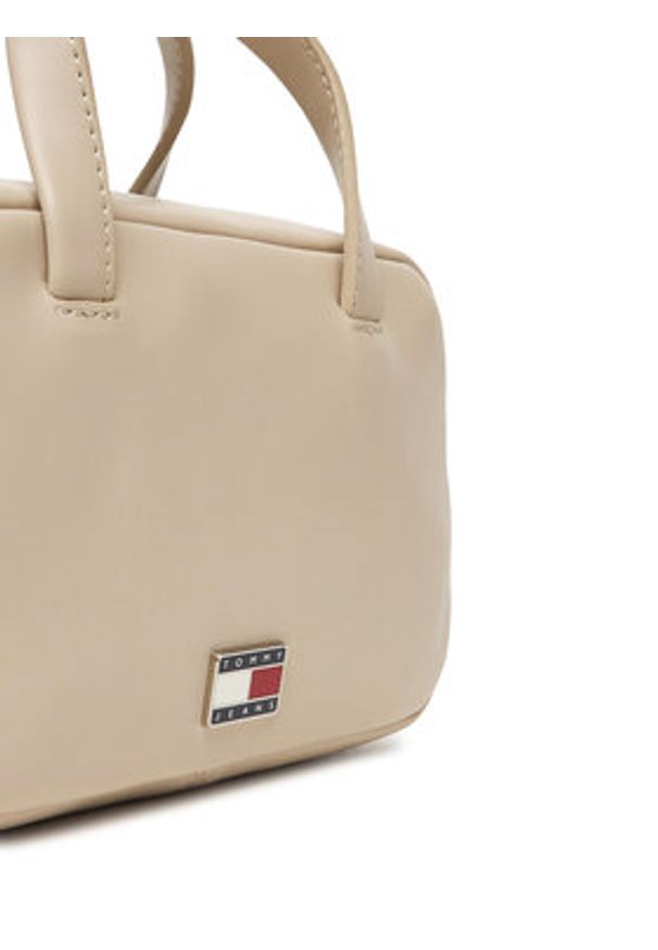 Tommy Jeans Torebka Tjw City Trunk Crossover AW0AW18084 Beżowy. Kolor: beżowy. Materiał: skórzane