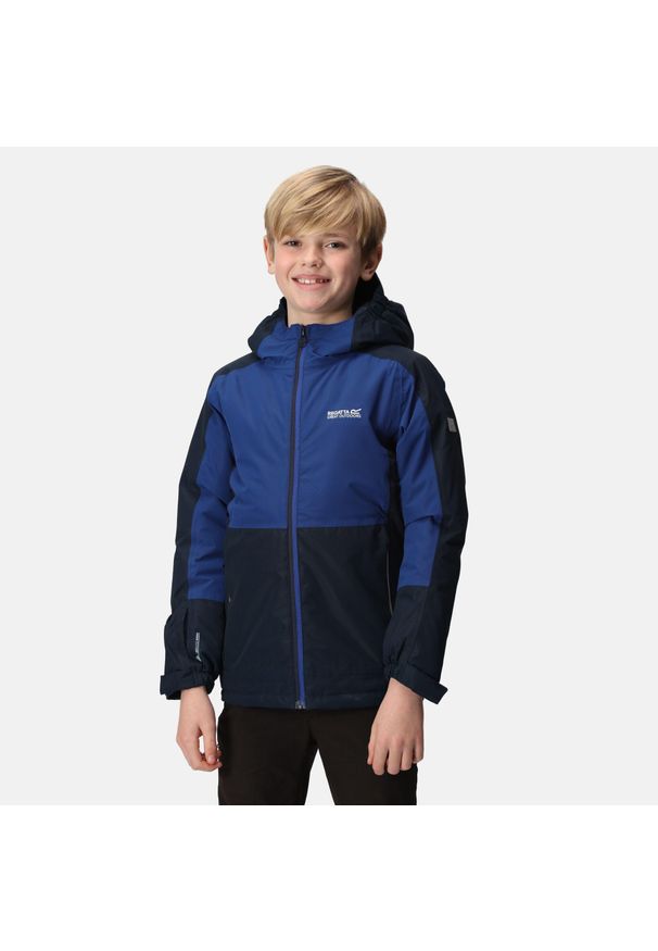 Beamz III Regatta dziecięca turystyczna kurtka zimowa LED. Kolor: niebieski. Materiał: poliester. Sezon: zima