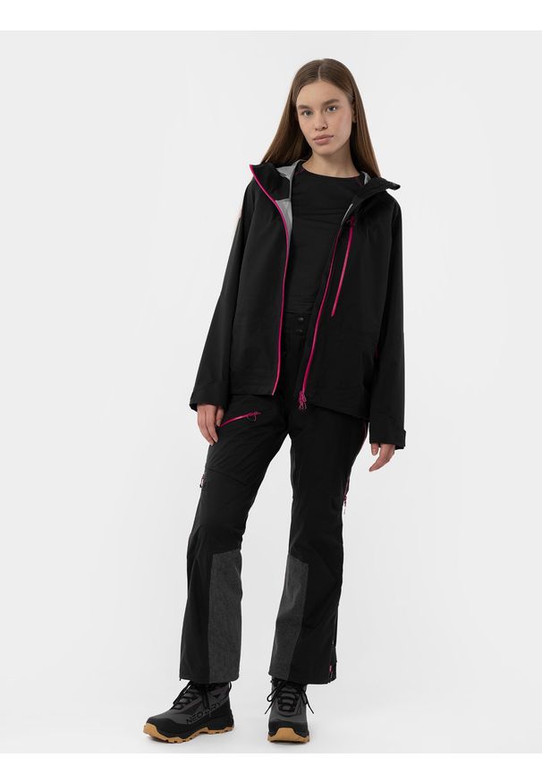 4f - 4F Kurtka skiturowa 4FPRO membrana DERMIZAX® 20 000 damska XS. Kolor: czarny. Materiał: hardshell, materiał, puch. Technologia: Dermizax. Sezon: zima. Sport: snowboard, narciarstwo