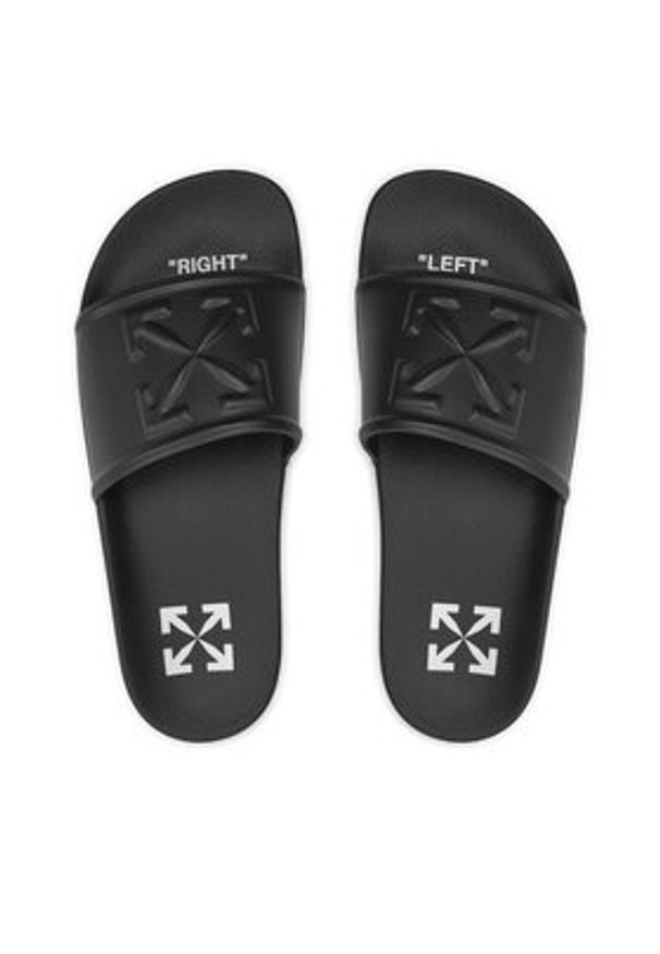 OFF-WHITE - Off-White Klapki OWIC006S22MAT0011000 Czarny. Kolor: czarny