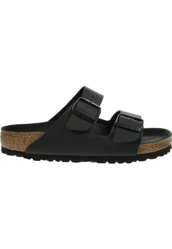 Klapki męskie Birkenstock Arizona BS. Zapięcie: bez zapięcia. Kolor: czarny. Materiał: syntetyk, materiał. Szerokość cholewki: normalna. Sport: turystyka piesza