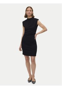 Vero Moda Sukienka codzienna Nelli 10335685 Czarny Slim Fit. Okazja: na co dzień. Kolor: czarny. Materiał: syntetyk. Typ sukienki: proste. Styl: casual #3