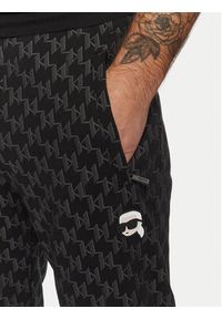 Karl Lagerfeld - KARL LAGERFELD Spodnie dresowe 705096 551951 Czarny Regular Fit. Kolor: czarny. Materiał: bawełna #3