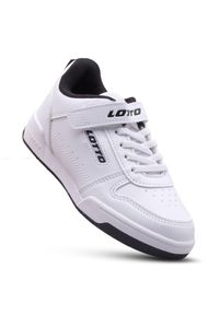 Buty sportowe dziecięce LOTTO TOCO BC K sneakersy. Kolor: biały. Sport: turystyka piesza