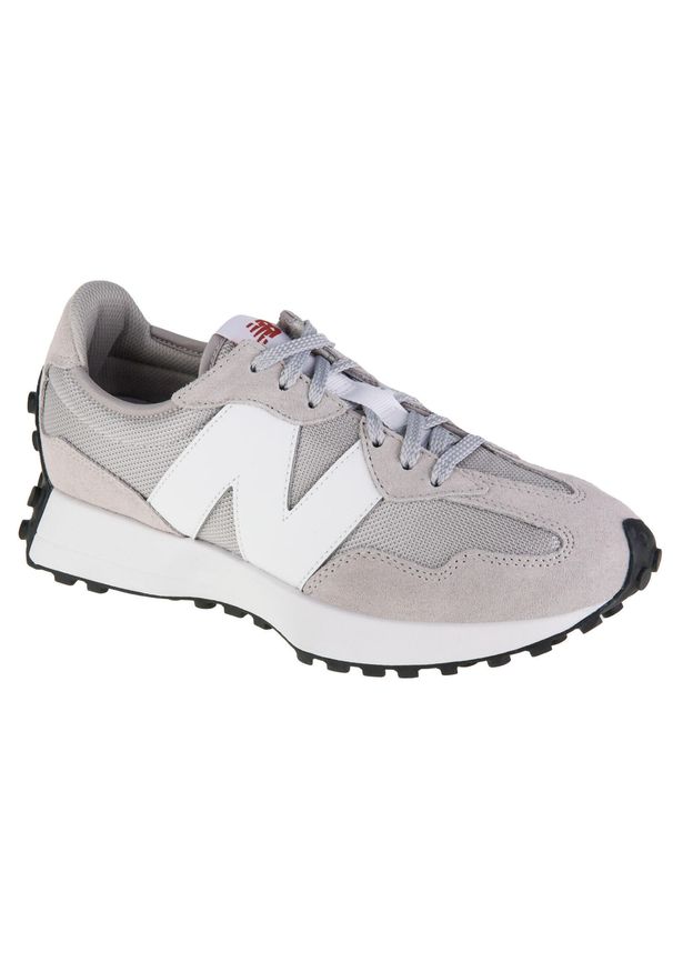 Buty do chodzenia męskie New Balance 327. Zapięcie: sznurówki. Kolor: szary. Materiał: materiał, syntetyk, tkanina. Szerokość cholewki: normalna. Sport: turystyka piesza