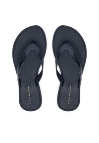 TOMMY HILFIGER - Tommy Hilfiger Japonki Th Scandi Shiny Summer Sandal FW0FW09446 Granatowy. Kolor: niebieski. Materiał: skóra #1