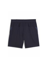 Puma - Młodzieżowe spodnie treningowe Olympique Marsylia PUMA New Navy White Blue. Kolor: biały, wielokolorowy, niebieski
