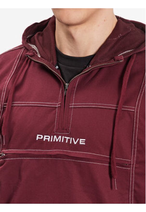 Primitive Kurtka anorak Concord PA123106 Bordowy Regular Fit. Kolor: czerwony. Materiał: bawełna