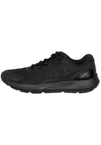 Buty do chodzenia dla dzieci Under Armour Bgs Surge 3 JR. Zapięcie: sznurówki. Kolor: czarny. Materiał: guma, materiał, syntetyk. Szerokość cholewki: normalna. Sport: turystyka piesza