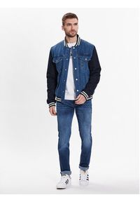 Pepe Jeans Kurtka jeansowa Unity PM402714 Niebieski Regular Fit. Kolor: niebieski. Materiał: bawełna #4