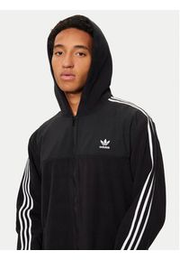 Adidas - adidas Bluza adicolor 3-Stripes Teddy IZ4802 Czarny Regular Fit. Kolor: czarny. Materiał: syntetyk