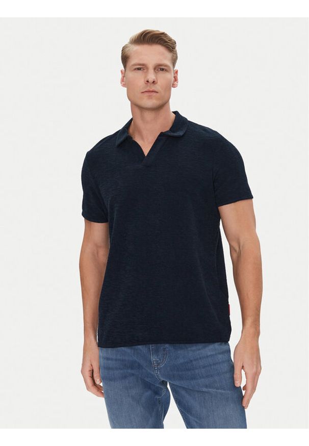 JOOP! Jeans Polo 15 JJJ-59Antal 30045767 Granatowy Modern Fit. Typ kołnierza: polo. Kolor: niebieski. Materiał: bawełna