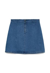 Vero Moda Spódnica jeansowa Nelly 10311322 Niebieski Regular Fit. Kolor: niebieski. Materiał: bawełna #7