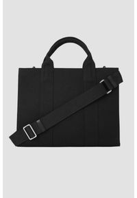 Karl Lagerfeld - KARL LAGERFELD Сzarna bawełniana damska torebka. Kolor: czarny. Styl: klasyczny #7