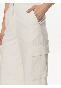 Edited Spodnie materiałowe Malena Biały Wide Leg. Kolor: biały. Materiał: bawełna #4