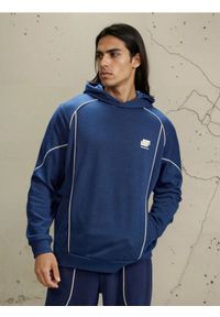 Sinsay - Bluza hoodie z kontrastową lamówką - szary. Kolor: szary #1