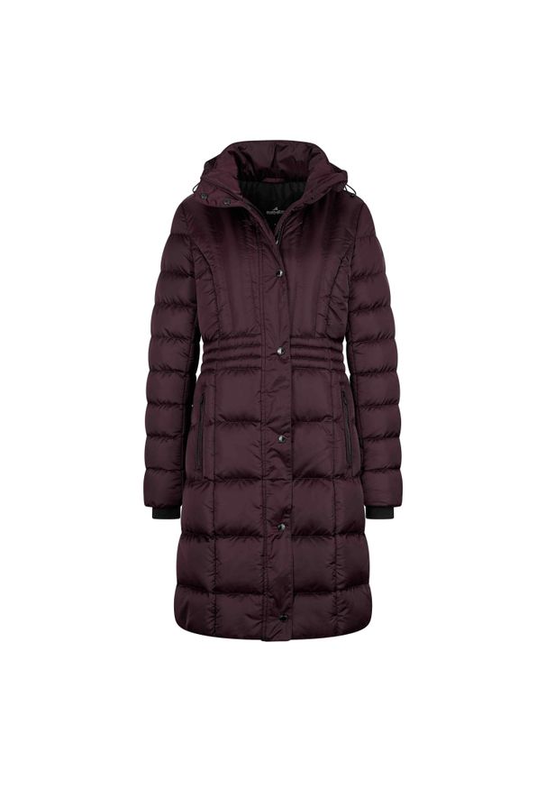 EURO-STAR - Parka dla kobiet Euro-Star Ferrera. Kolor: wielokolorowy, czarny, różowy. Materiał: puch. Długość: długie