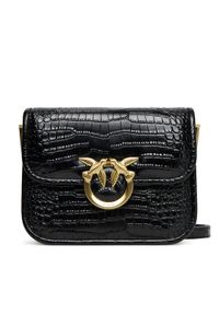 Pinko - PINKO Torebka Love Box Bag Fl Mini AI 25-26 PLTT 104297 A2OH Czarny. Kolor: czarny. Materiał: skórzane