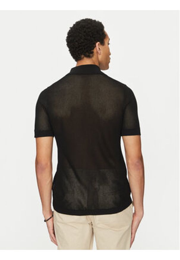 Calvin Klein Swimwear Koszula KM0KM01087 Czarny Regular Fit. Kolor: czarny. Materiał: syntetyk, wiskoza