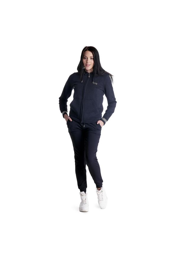 LEONE 1947 APPAREL - Damski dres z kapturem Shine On. Kolor: czarny. Materiał: dresówka. Sport: fitness