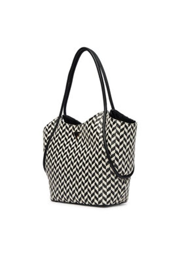 Guess Torebka Tessi HWWG76 91230 Czarny. Kolor: czarny. Materiał: skórzane