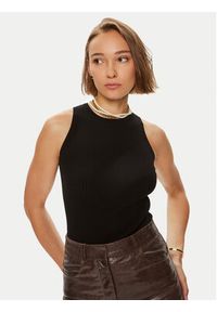 Weekend Max Mara Top Olimpo 2425366021 Czarny Slim Fit. Kolor: czarny. Materiał: syntetyk #4
