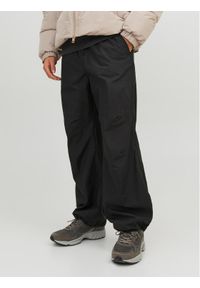 Jack & Jones - Jack&Jones Spodnie materiałowe 12242343 Czarny Balloon Fit. Kolor: czarny. Materiał: materiał, bawełna