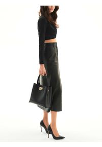 Kazar - Czarna torebka damska. Kolor: czarny. Wzór: gładki. Materiał: skórzane. Styl: elegancki #10
