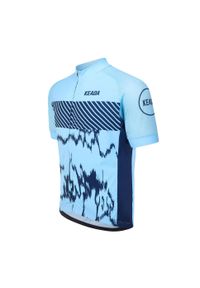 KEADA SPORTS - Damska koszulka rowerowa z krótkim rękawem – Signal Four. Kolor: niebieski. Długość rękawa: krótki rękaw. Długość: krótkie. Sport: kolarstwo