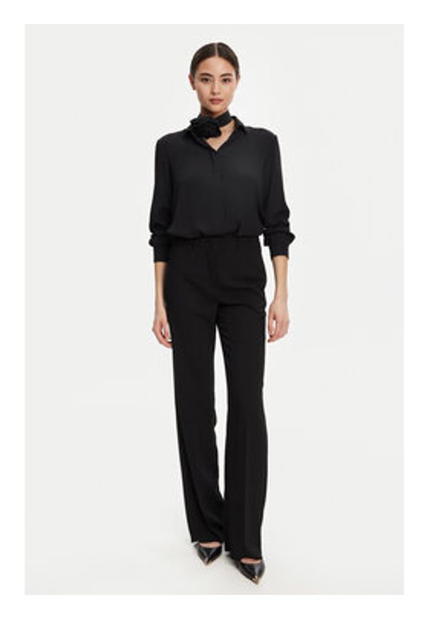 Marella Koszula Cabiria 2523116071 Czarny Regular Fit. Kolor: czarny. Materiał: syntetyk