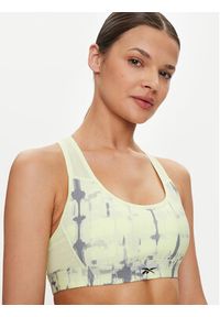 Reebok Biustonosz sportowy Lux Perform Racer Bra-ADP 100037396 Zielony. Kolor: zielony. Materiał: syntetyk