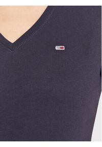 Tommy Jeans T-Shirt DW0DW14617 Granatowy Slim Fit. Kolor: niebieski. Materiał: bawełna #5
