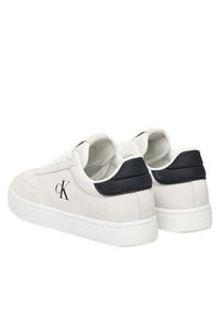 Calvin Klein Jeans Sneakersy Classic Cupsole Mg Su YM0YM01300 Biały. Kolor: biały. Materiał: skóra