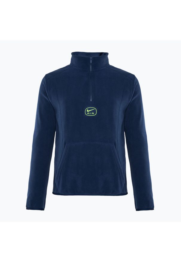 Bluza męska Nike Swoosh Air Polar Fleece Half Zip Top. Kolor: niebieski. Materiał: polar