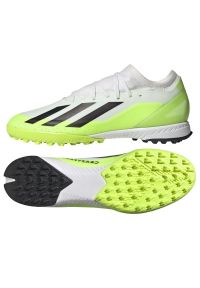 Adidas - Buty adidas X CRAZYFAST.3 Tf M ID9337 białe białe. Zapięcie: sznurówki. Kolor: biały. Materiał: guma, syntetyk. Sport: piłka nożna