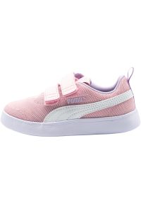 Buty do chodzenia dla dzieci Puma Courtflex V2 Mesh V PS. Kolor: różowy. Materiał: mesh. Sport: turystyka piesza