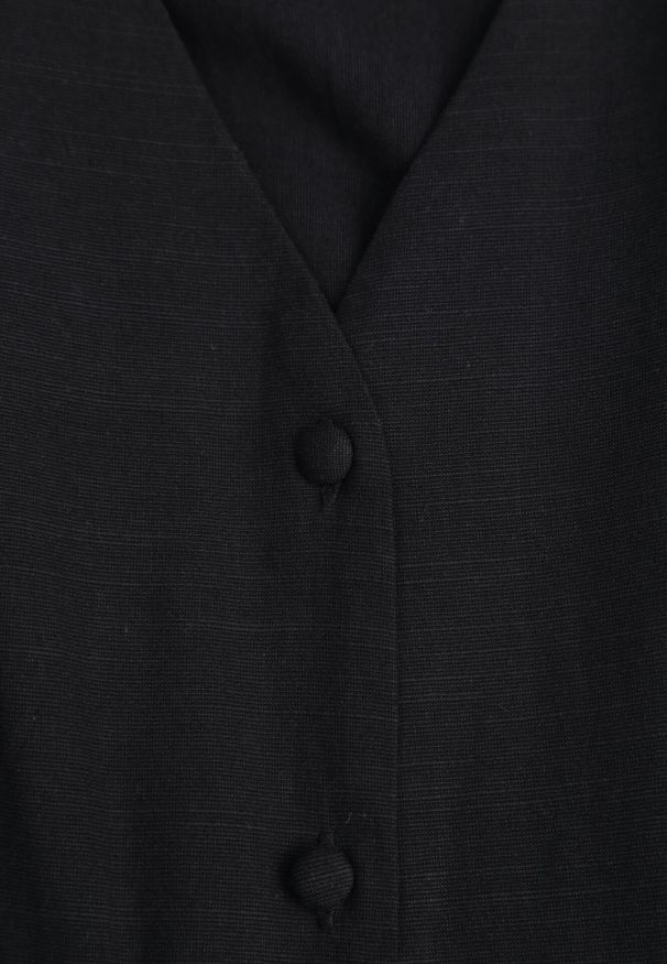 Born2be - Czarna Sukienka o Rozkloszowanym Kroju z Wiskozą i Bawełną z Paskiem Kelaliria. Okazja: na co dzień, na randkę. Kolor: czarny. Materiał: wiskoza, bawełna. Typ sukienki: proste. Styl: casual, elegancki