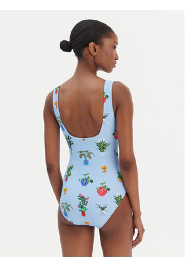 Seafolly Strój kąpielowy Playa Bonita 11098DD287 Błękitny. Kolor: niebieski. Materiał: syntetyk
