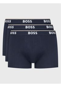 BOSS - Boss Komplet 3 par bokserek Power 50475274 Granatowy. Kolor: niebieski. Materiał: bawełna #1