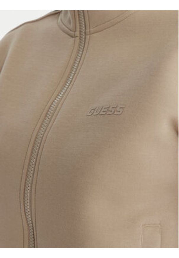 Guess Bluza V2YQ16 KB3P2 Beżowy Regular Fit. Kolor: beżowy. Materiał: bawełna