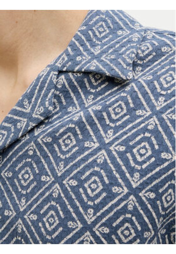 Jack & Jones Koszula Bluvincent 12273289 Niebieski Relaxed Fit. Kolor: niebieski. Materiał: bawełna