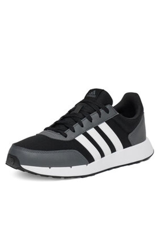 Adidas - adidas Sneakersy RUN50S IF1553 Czarny. Kolor: czarny. Materiał: materiał. Sport: bieganie
