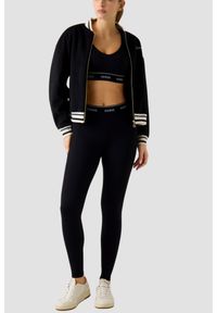 Guess - GUESS Czarny damski stanik sportowy Alba, Rozmiar XL. Okazja: na co dzień. Kolor: czarny. Styl: sportowy #4